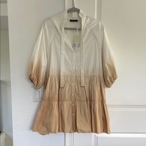 Elegant Ombre Midi Dress